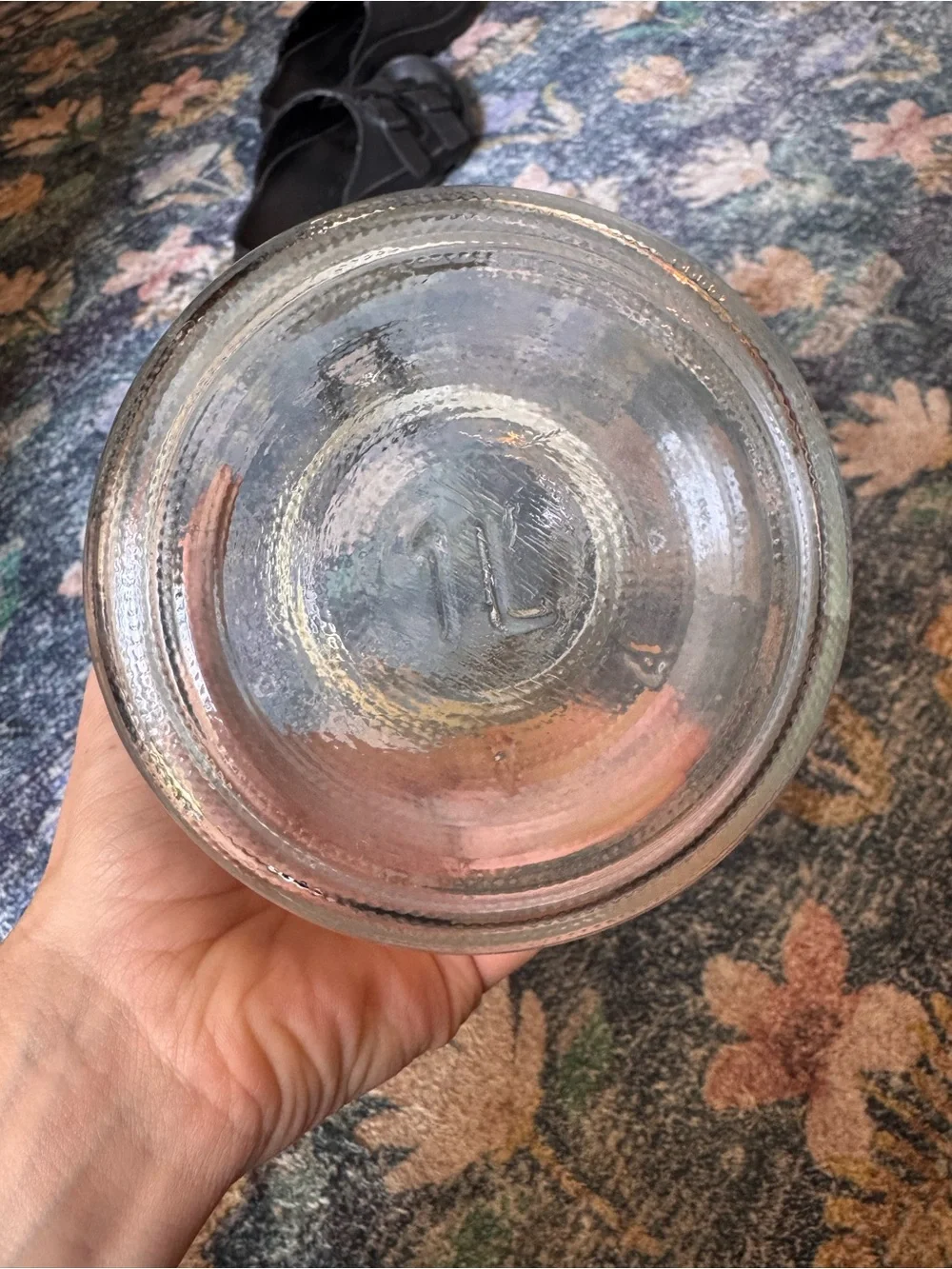 Glass Airtight Storage Jar with Metal Clamp - Clear 1 L